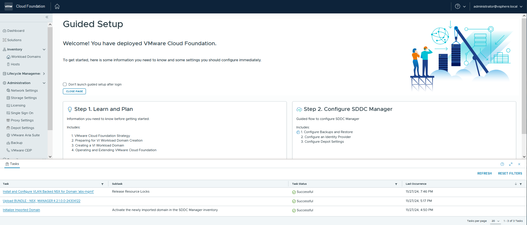 **Automated VMware Cloud Foundation (VCF) 5.2.1 Import Lab With NSX Deployment Script**