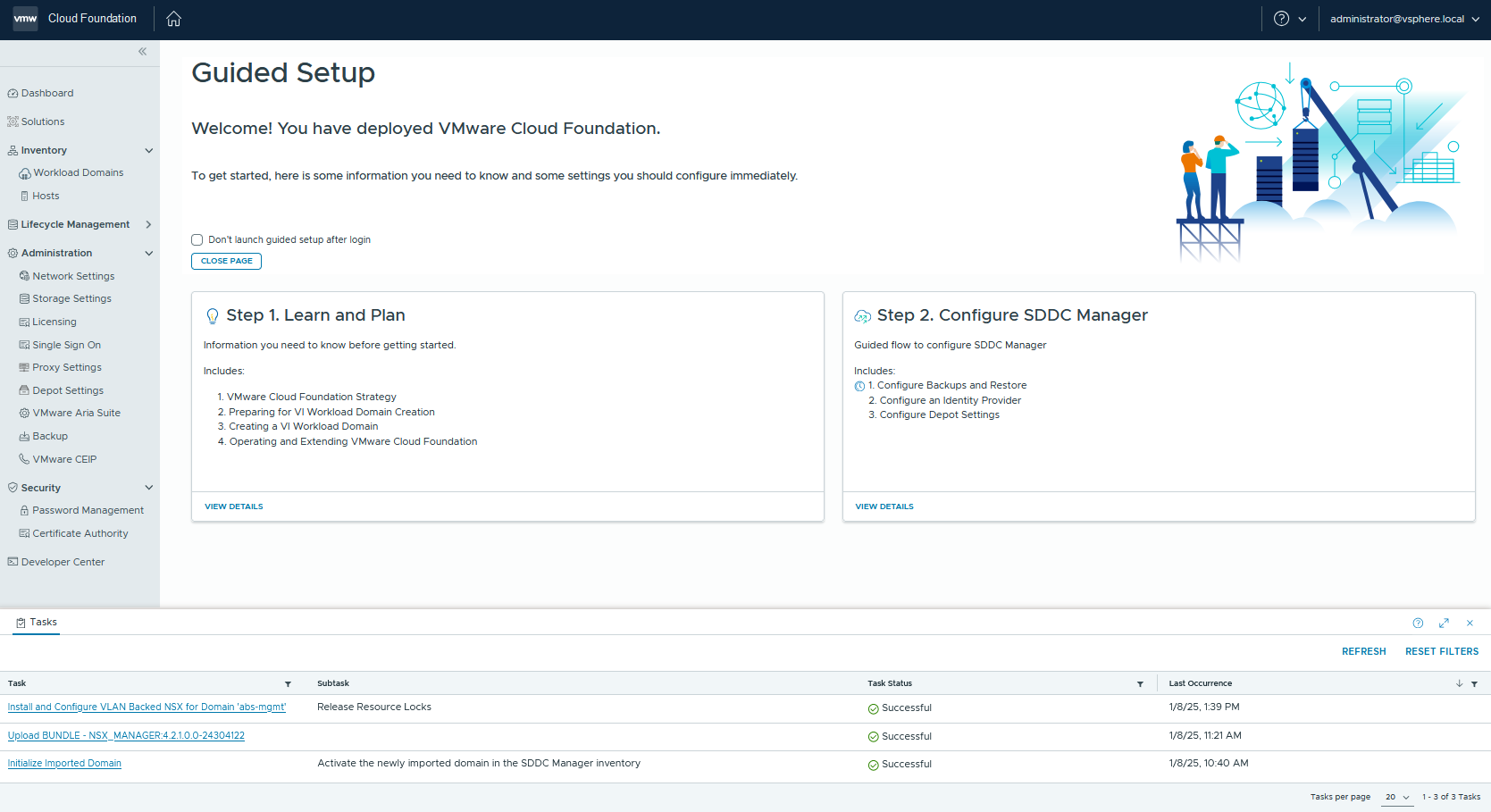 **Automated VMware Cloud Foundation (VCF) 5.2.1.1 Import Lab With NSX Deployment Script**